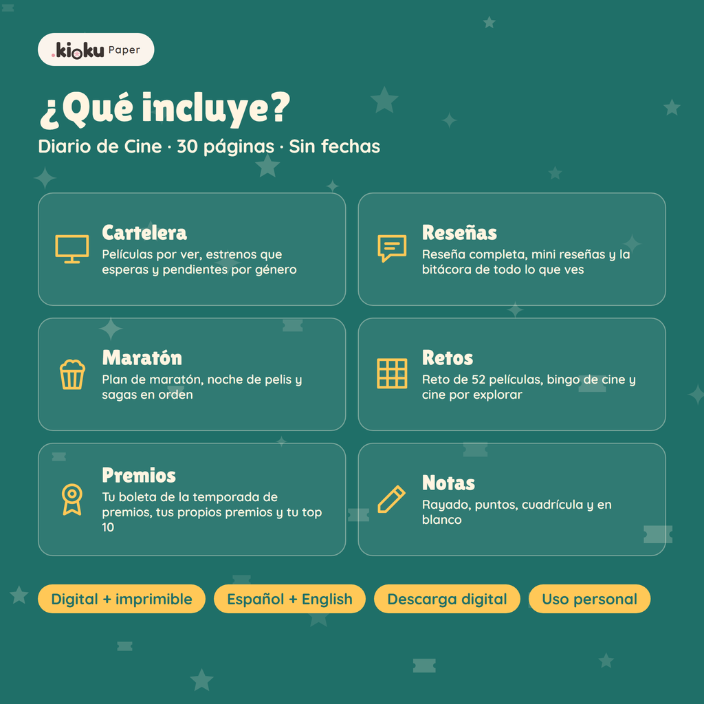 Secciones de Diario de Cine: Cartelera, Reseñas, Maratón, Retos, Premios, Notas