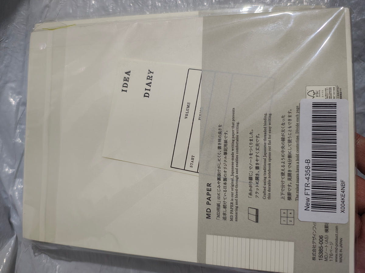 MD Notebook A5 de Midori en su empaque original