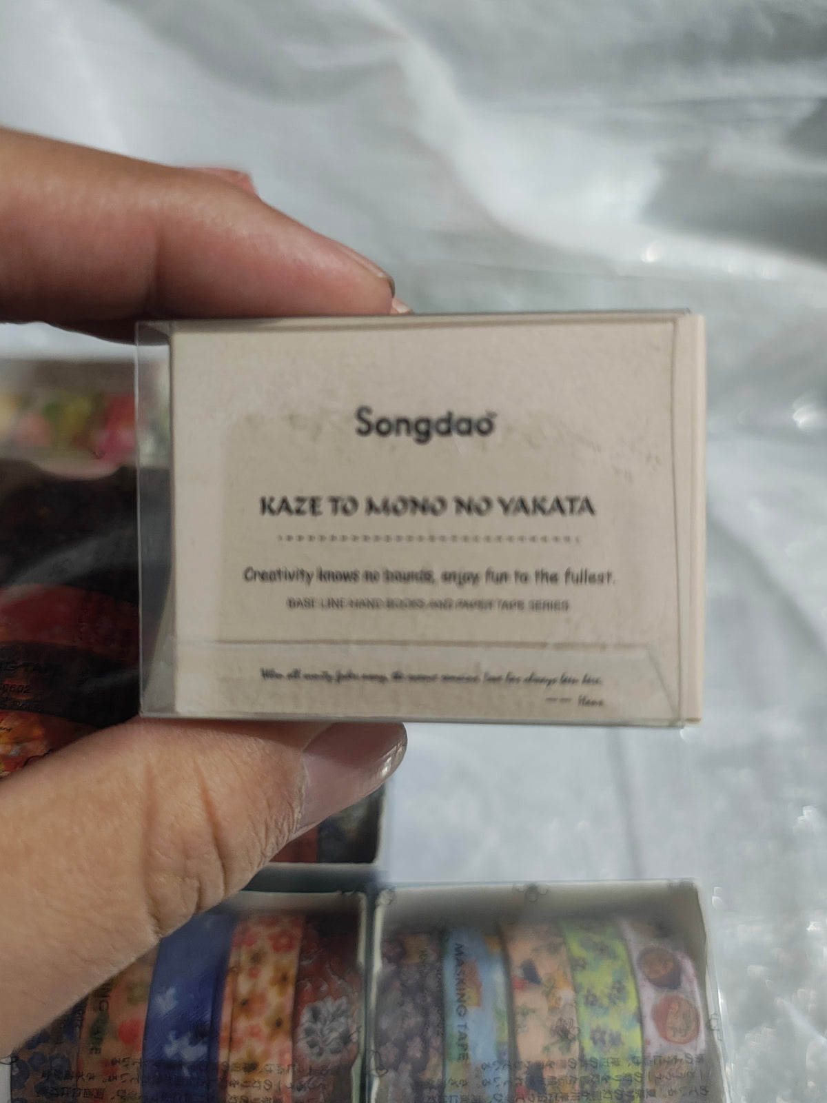 Caja de un set de cinta washi Songdao Kaze to Mono no Yakata